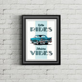 Alte Timer in Retrofarben. Poster