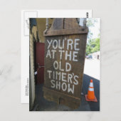 Alte Timer unterschreiben Postkarte (Vorne/Hinten)