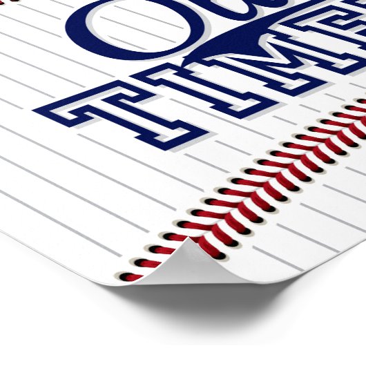 ALTE TIMERS-Party im Baseball signieren Poster (Ecke)