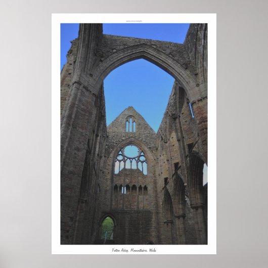 Alte Tintern Abbey I Zisterzienserkloster Wales Poster (Vorne)