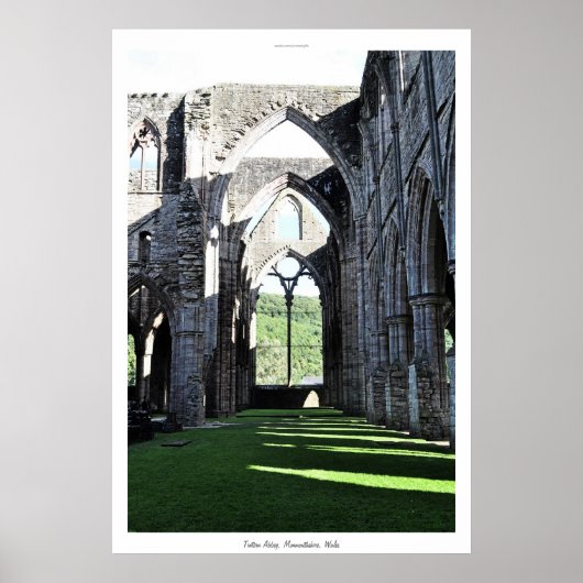 Alte Tintern Abbey I Zisterzienserkloster Wales Poster (Vorne)