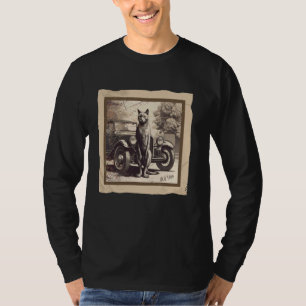 Alte Tom-Katze Vintage-Fahrzeug Automobil Auto T-Shirt