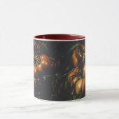 Alte Tomate Rustikales Bauernhaus Düster Botanisch Tasse (Zentrum)