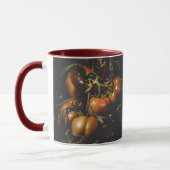Alte Tomate Rustikales Bauernhaus Düster Botanisch Tasse (Links)