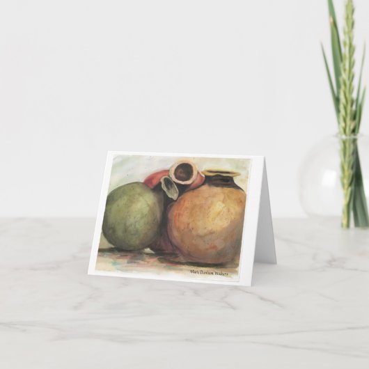 Alte Tonwaren Notecard Karte (Vorderseite)