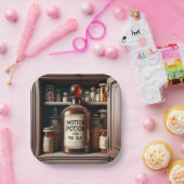 Alte Töpfchen in einem Arzneimittelschrank Pappteller (Party)