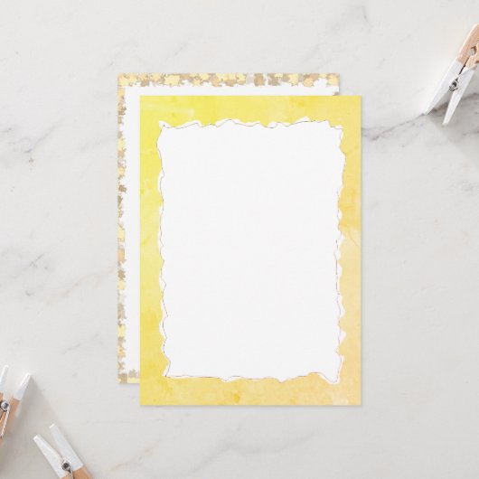 Alte Torn Papier Rahmen Textur DIY Karte (Vorderseite/Rückseite Beispiel)