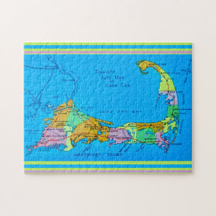 Alte Touristenkarte Cape Cod Puzzle