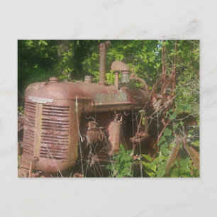 alte Traktor-Postkarte Postkarte