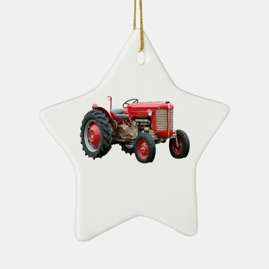 Alte Traktor-Verzierung Keramikornament (Rechts)