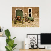 Alte Traktoren Canvas Print Poster (Heimbüro)