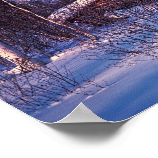 Alte Trapper-Kabine Poster (Ecke)