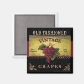 Alte Trauben Vintag Magnet (Vorderseite/Rückseite)