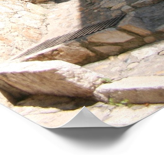 Alte Treppe Poster (Ecke)