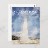 Alte Treppe, Yellowstone Nationalpark Postkarte (Vorne/Hinten)