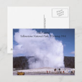 Alte Treppe zum Yellowstone Nationalpark Postkarte (Vorne/Hinten)
