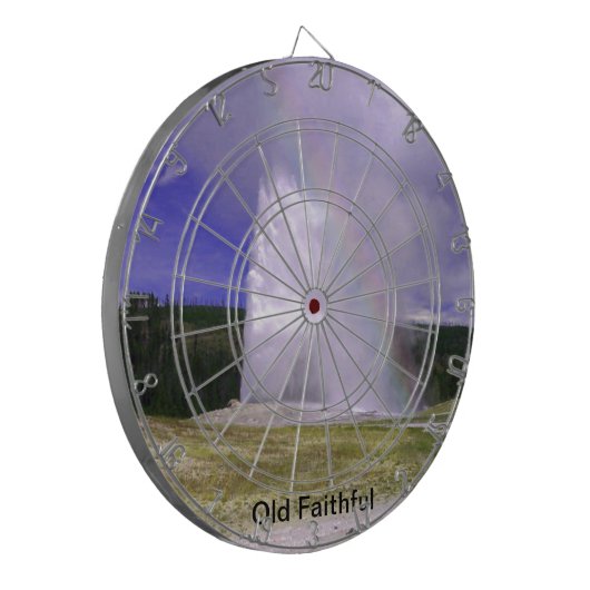 Alte Treue im Yellowstone Nationalpark Dartscheibe (Vorderseite Links)