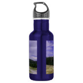 Alte Treue im Yellowstone Nationalpark Edelstahlflasche (Rückseite)