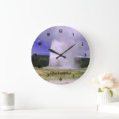 Alte Treue im Yellowstone Nationalpark Große Wanduhr (Zuhause)