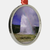 Alte Treue im Yellowstone Nationalpark Ornament Aus Metall (Rechts)