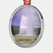 Alte Treue im Yellowstone Nationalpark Ornament Aus Metall (Links)