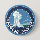 Alte Treue - Yellowstone Nationalpark Button (Vorderseite)