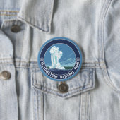 Alte Treue - Yellowstone Nationalpark Button (Beispiel)