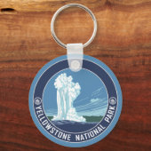 Alte Treue - Yellowstone Nationalpark Schlüsselanhänger (Vorderseite)