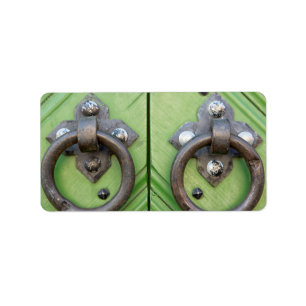 Alte Tür Adressaufkleber