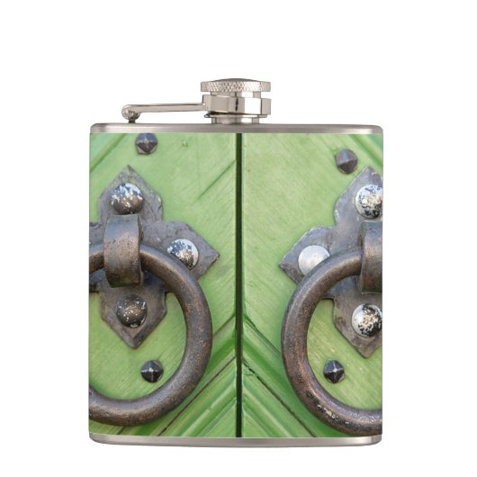 Alte Tür Flachmann (Vorderseite)