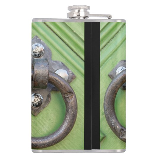 Alte Tür Flachmann (Rückseite)