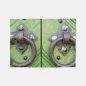 Alte Tür Fleecedecke (Vorderseite (Horizontal))