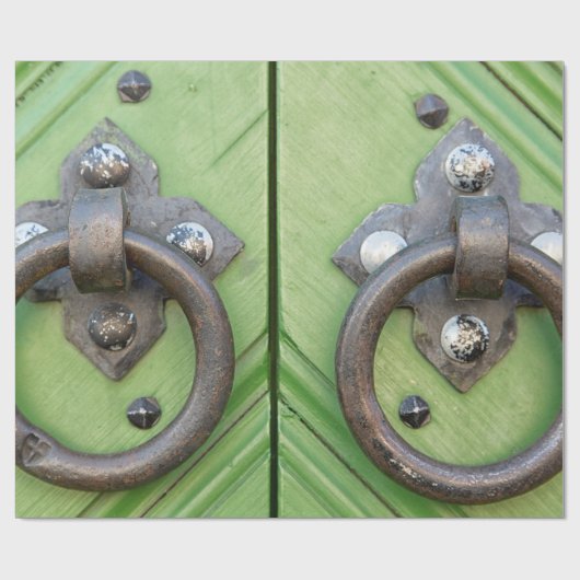 Alte Tür Geschenkpapier (Flach)