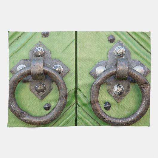 Alte Tür Küchentuch (Horizontal)