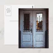 alte Tür Postkarte (Vorne/Hinten)