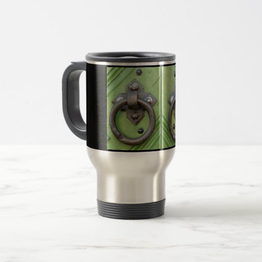 Alte Tür Reisebecher (Vorderseite Links)