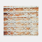 Alte Türverkleidungen sind rostet. abstrakt, antik Fleecedecke (Vorderseite (Horizontal))