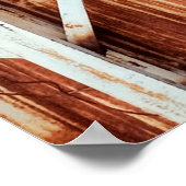 Alte Türverkleidungen sind rostet. abstrakt, antik Poster (Ecke)