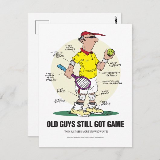 Alte Typ Got noch Game Postkarte (Vorne/Hinten)