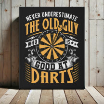 Alte Typ gut im Darts - Kunst Dekor 16 Zoll x 20 Z
