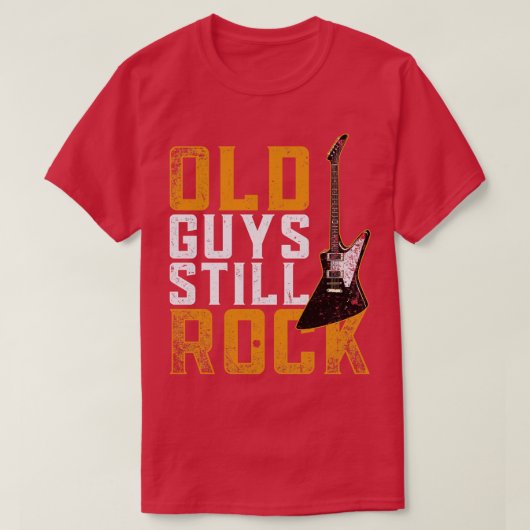 Alte Typ noch Rock Gitarrist Electric Gitarre T-Shirt (Design vorne)