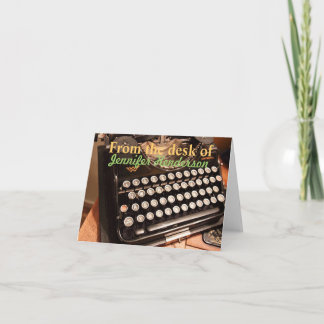 Alte Typewritter Mitteilungskarten