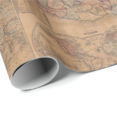 Alte U.S. Karte Rolled Wrapping Paper Geschenkwrap Geschenkpapier (Rolleneckpunkt)