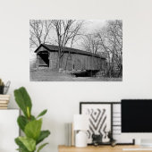 Alte überdachte Brücke Poster (Heimbüro)