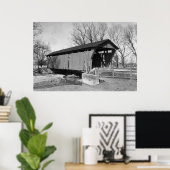 Alte überdachte Brücke Poster (Heimbüro)