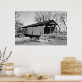 Alte überdachte Brücke Poster (Küche)