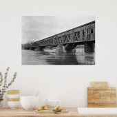 Alte überdachte Brücke Poster (Küche)