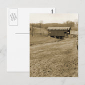 Alte Überdachte Brücke Postkarte (Vorne/Hinten)