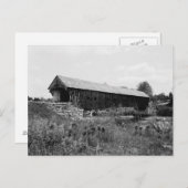 Alte überdachte Brücke Postkarte (Vorne/Hinten)