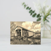 Alte Überdachte Brücke Postkarte (Stehend Vorderseite)